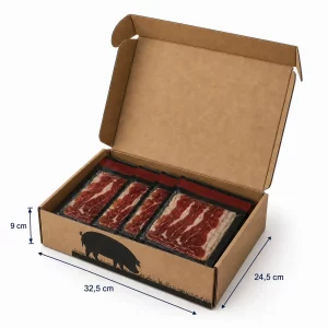 Caja para jamón ibérico loncheado 32,5 × 24,5 × 9,5 cm