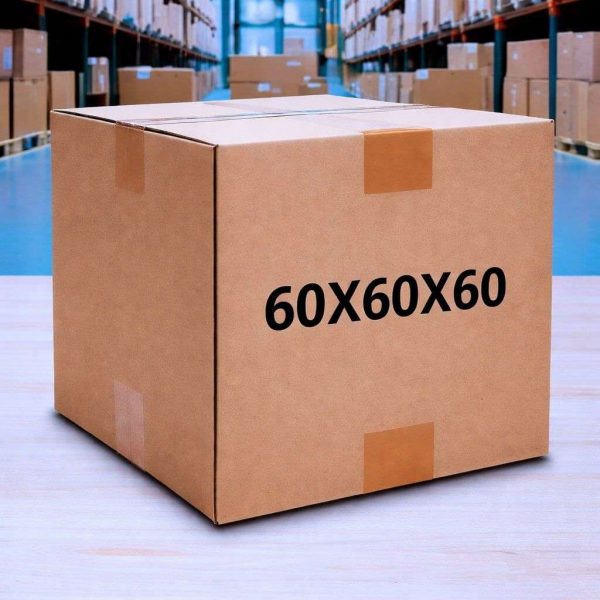 Caja de cartón grande 60x60x60 canal doble - vista general
