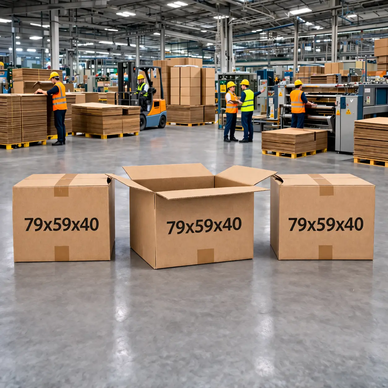 Cajas de Cartón 79x59x40 CARTÓN DOBLE