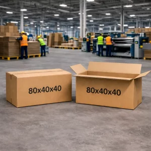 Cajas de Cartón Grandes 80x40x40 CANAL DOBLE