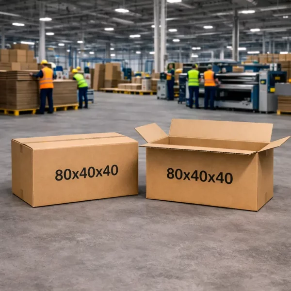 Cajas de Cartón Grandes 80x40x40 CANAL DOBLE