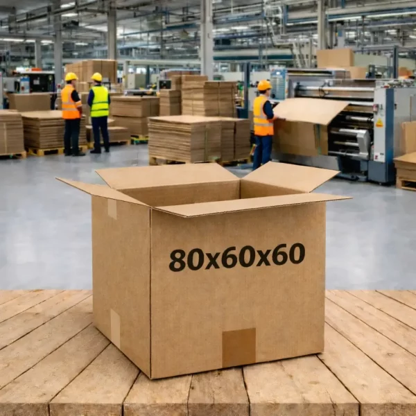 Cajas de Cartón 80x60x60 CAJA MEDIO PALET abierta por la parte superior