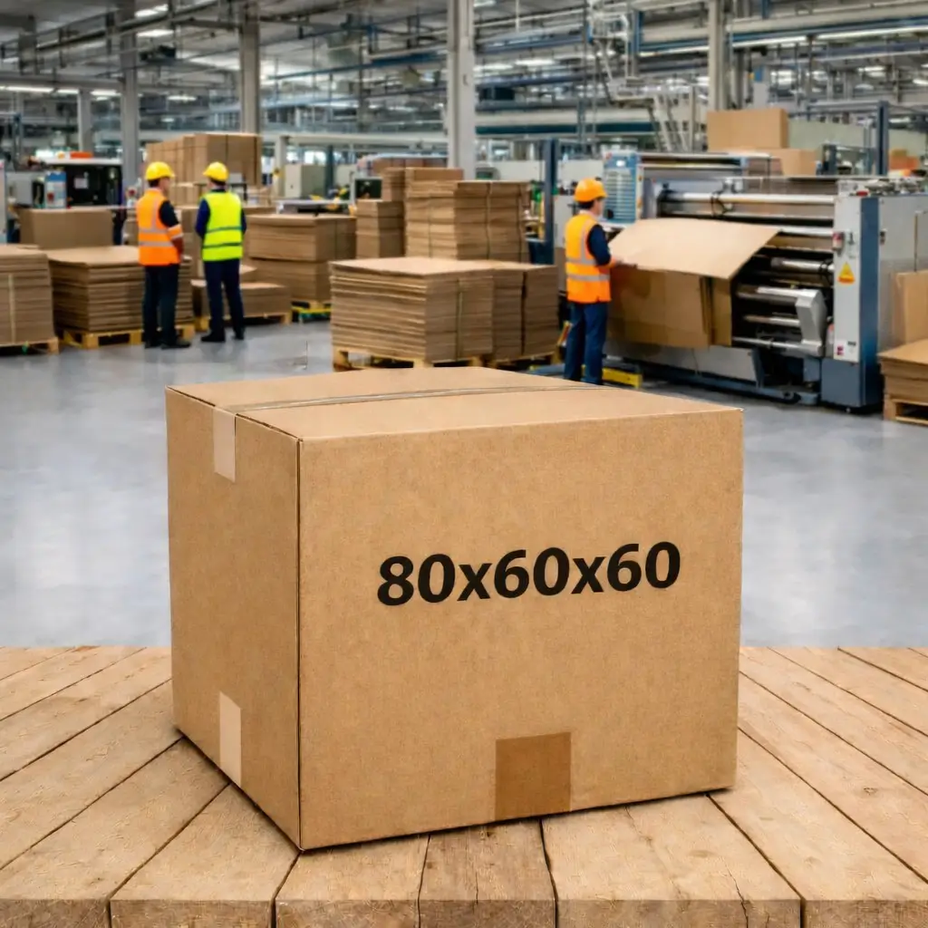 Cajas de Cartón 80x60x60 CAJA MEDIO PALET