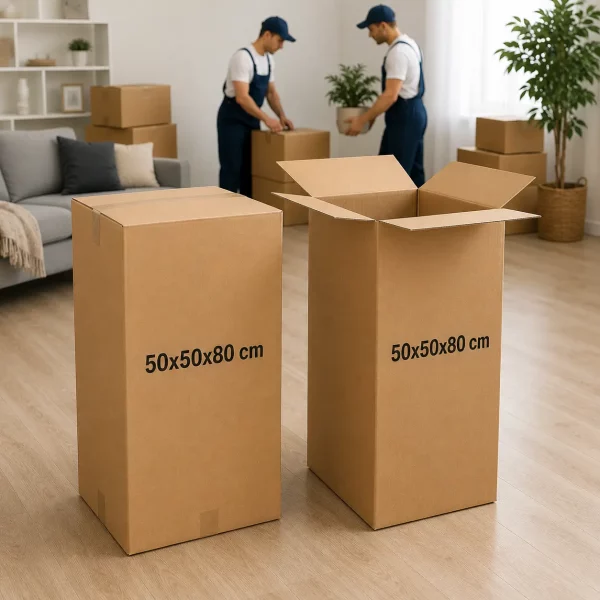 Cajas Grandes para Mudanzas 50x50x80 - GRAPADAS o PEGADAS